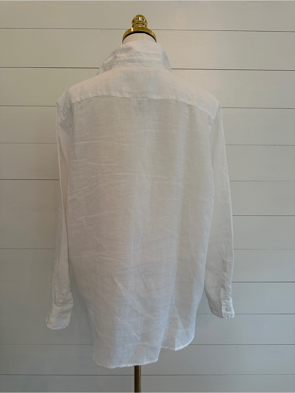 Frank & Eileen White Linen Eileen Button-Up Shirt - Picture 5 of 8